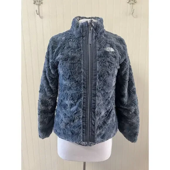 NWOT North Face Girl's Leopard Mossbud Swirl Reversable Jacket - Size L 14/16 - Picture 6 of 6